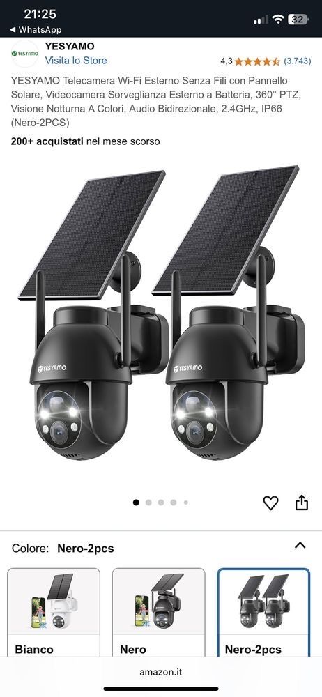 Camere de supraveghere wifi, cu panou solar