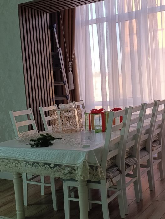 Стол со стульями. Стульев 10шт