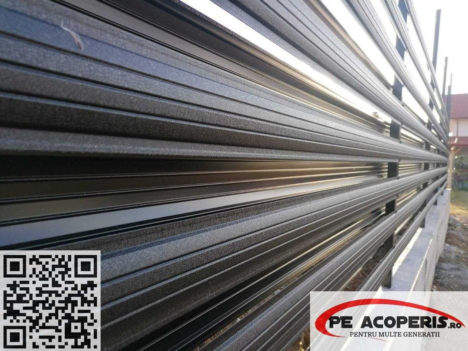 Șipcă metalică pentru gard și porți – montaj rapid, posibil si în Rate
