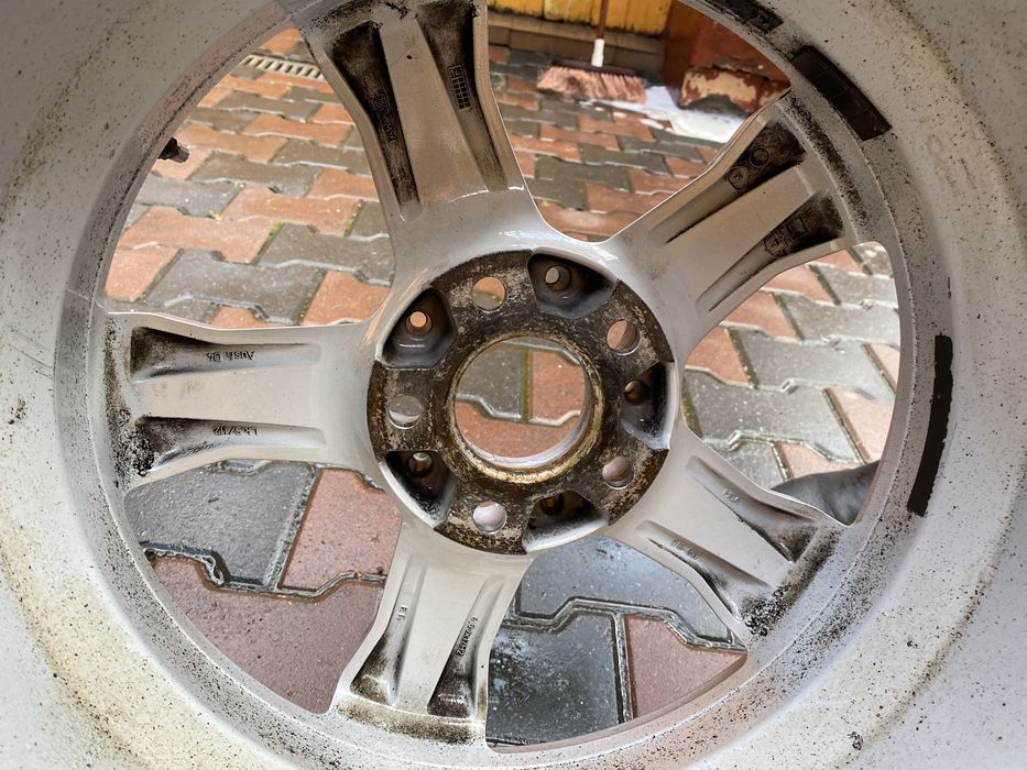 4 jante Mercedes 17 cauciucuri iarna 215/60/17 5x112