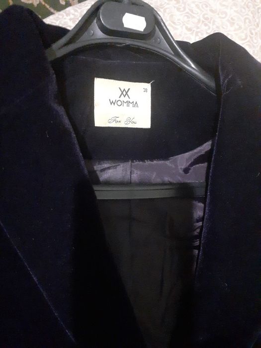 Феолетовый замшевый пиджак