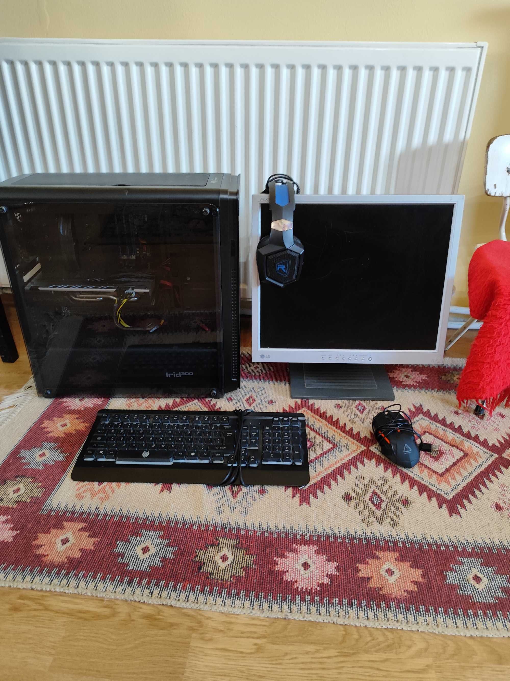 Kit PC Gaming (PC, tastatura, mouse, monitor, casca)