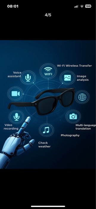 Smart glasses очки с камерой