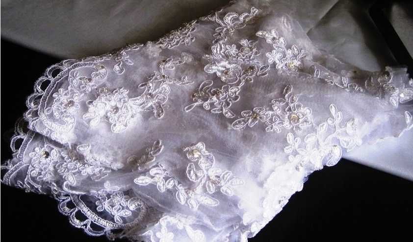 Вышитый белый топик для комбинации с платьем, юбкой, со свадебным плат