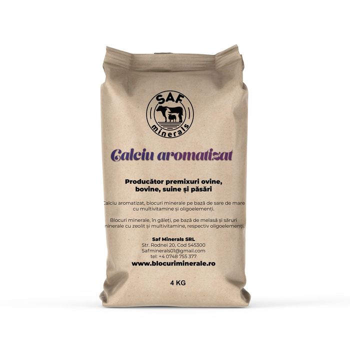 Calciu furajer aromatizat vitaminizat porci găini oi capre vaci viței