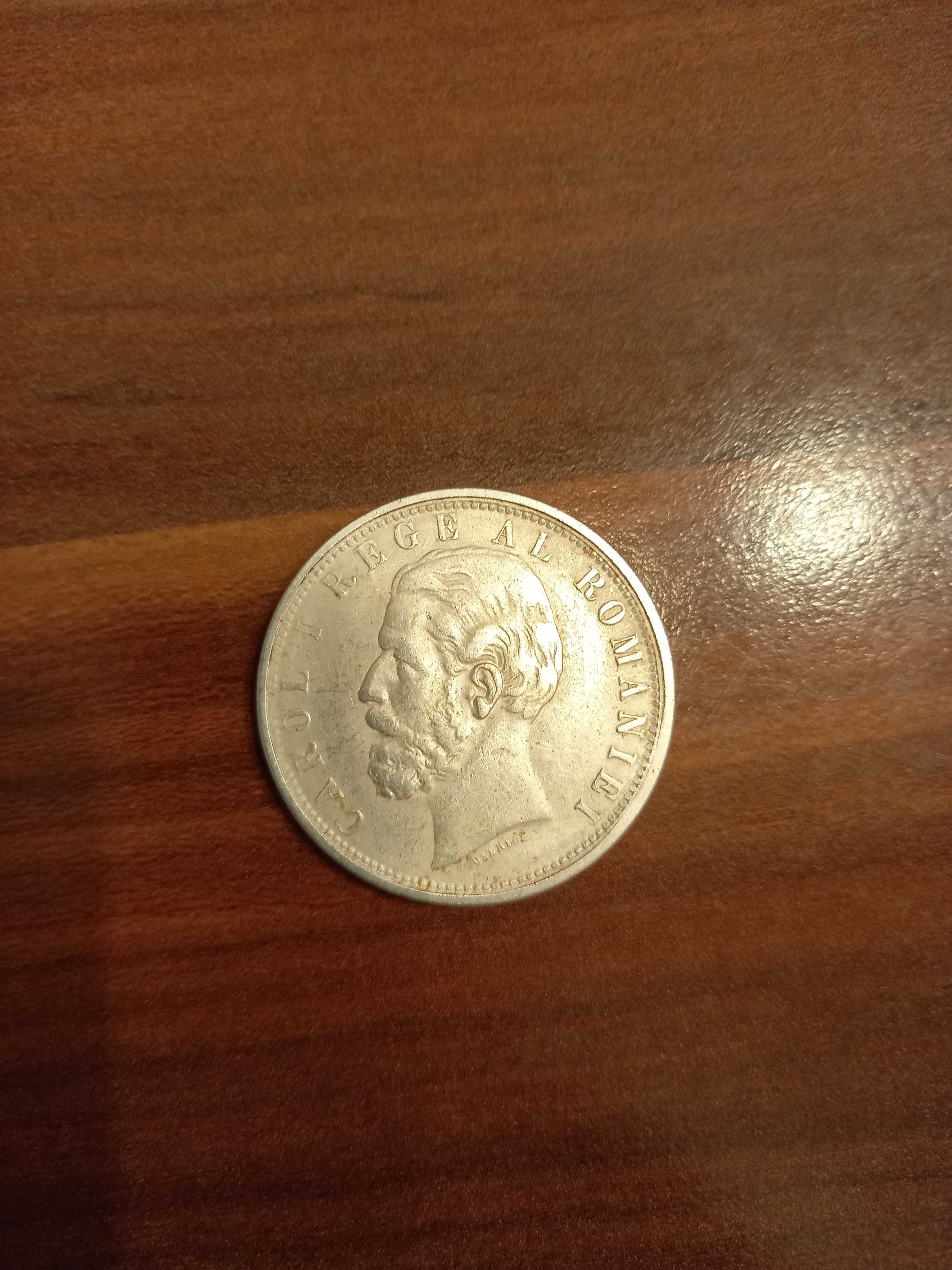 Monede argint 5 lei din 1880 si 500.lei din 1941