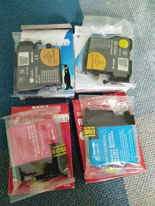 Пълнители за принтер Brother, 4 цвята, нови неотворени