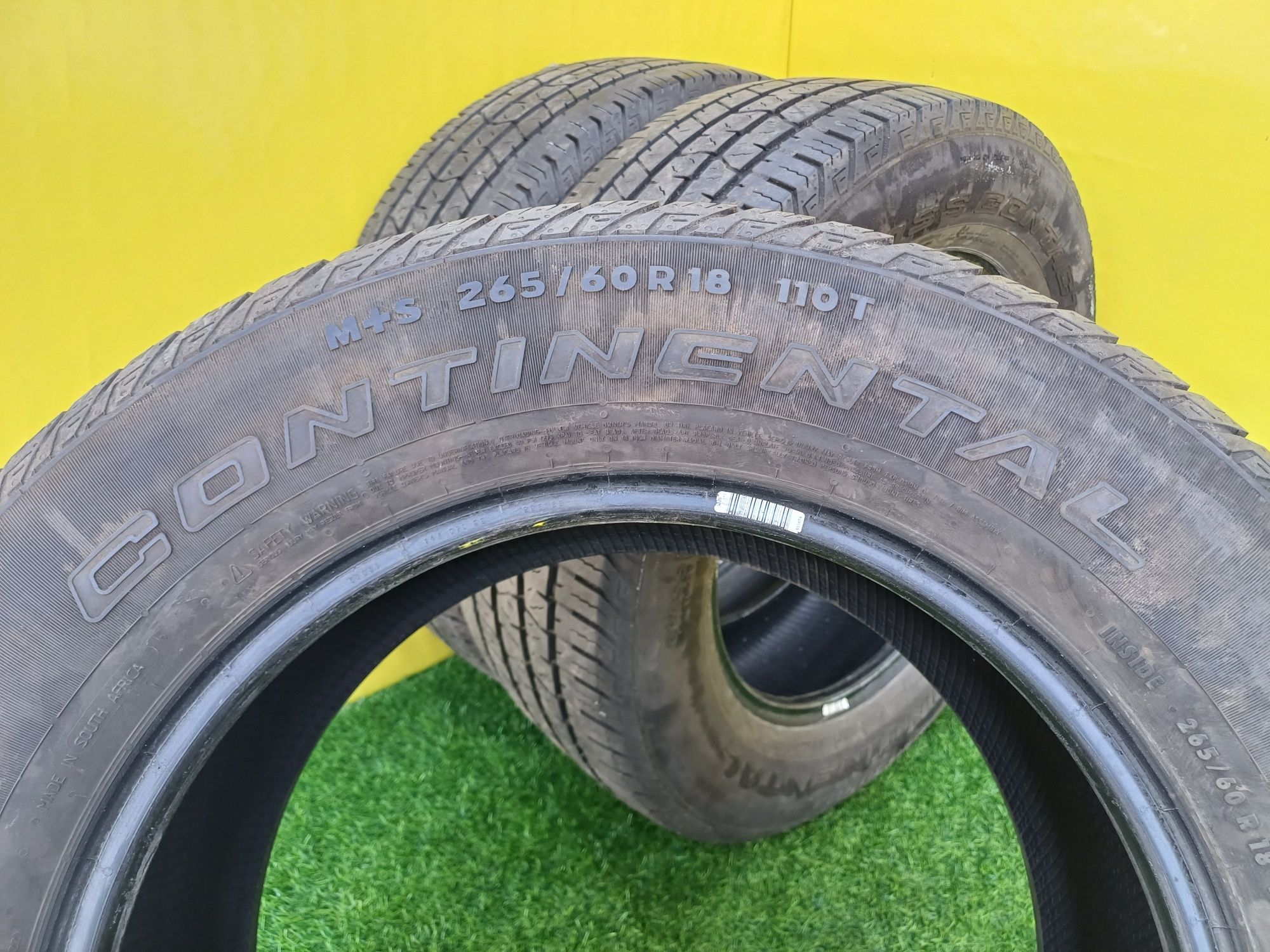 Шины 265/60 R18 Continental 3 штуки.