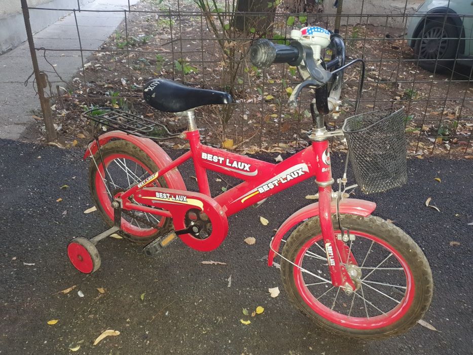 Bicicleta 14 inch + roti ajutatoare