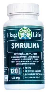 Хранителна добавка Спирулина 120таб при висок холестерол, кръвна захар