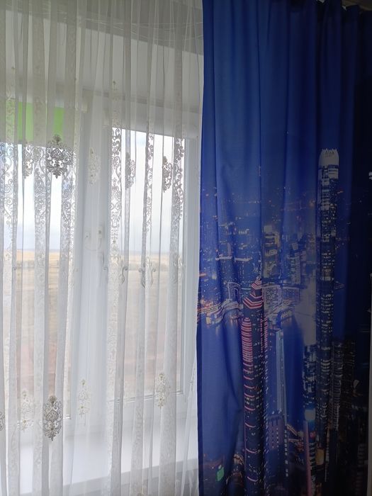 Продам шторы синие