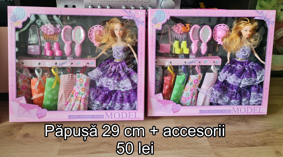 Papusa 29 cm cu accesorii