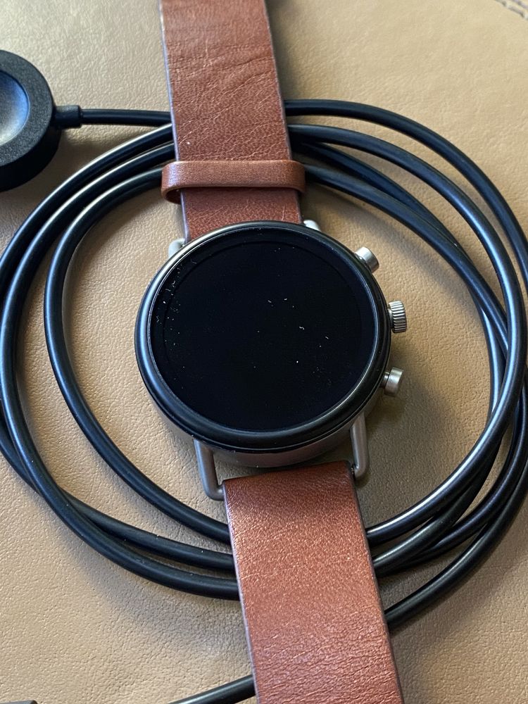 Smartwatch Skagen Falster 2 DW7S1 - Curea Piele Brown Maro - Excelent