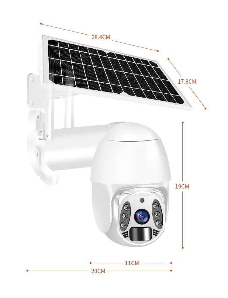 Безжична соларна смарт wi-fi камера 4 MP