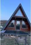 Cabane tip A frame, case din lemn rotund, foișoare  magazii