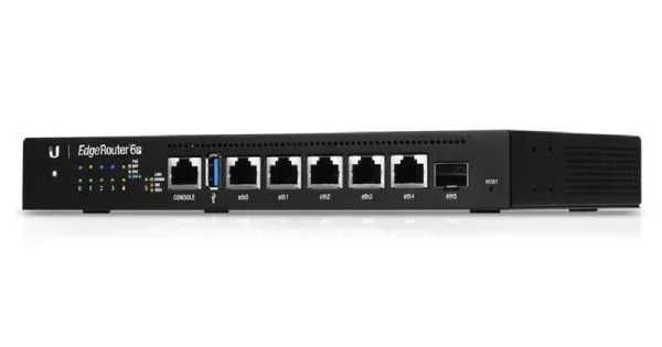 Router EdgeRouter 6 Ubiquiti, PoE - ER-6P + Rackmount ER-RMKIT