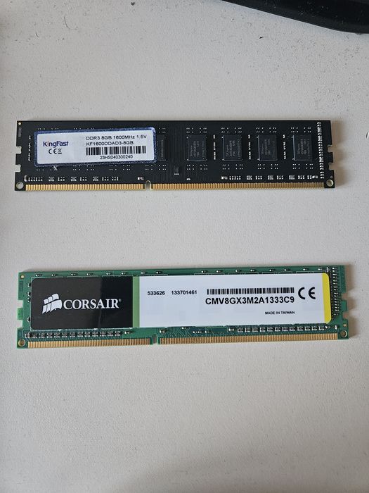 8gb ram ddr3 1600 MHz x2