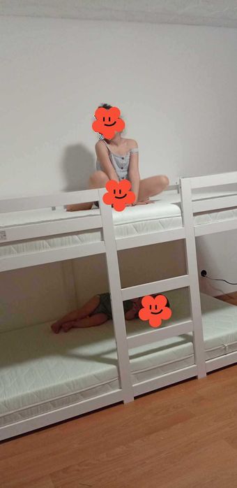 Pat etajat 200/90+2 saltele cu husa detasabila