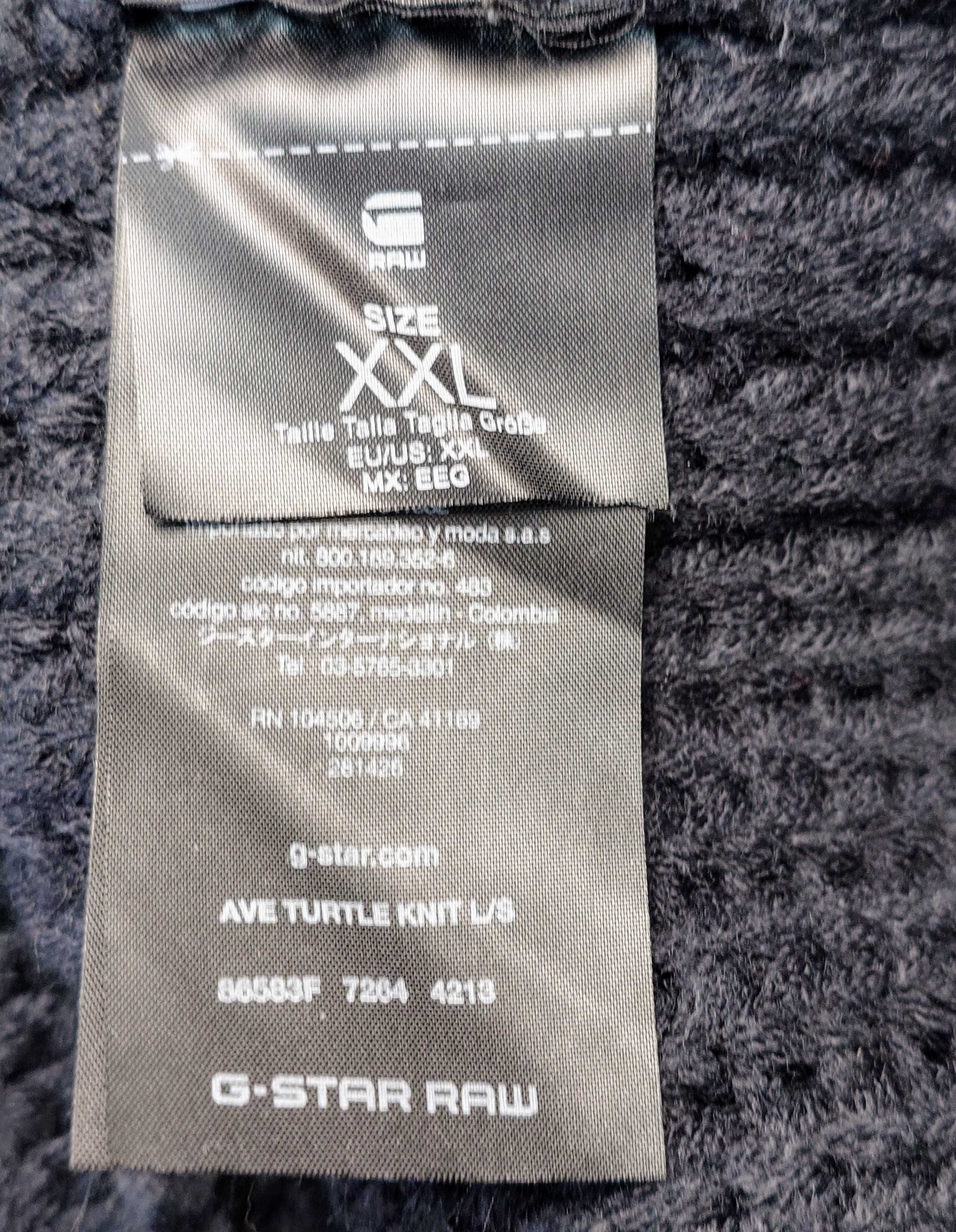 G-star Raw дебел черен пуловер