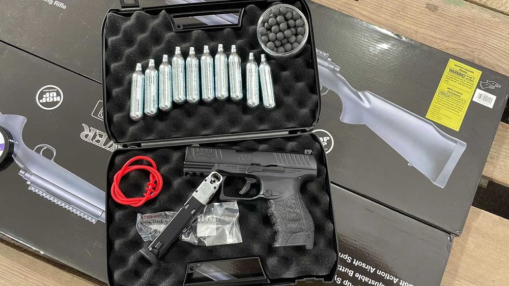 Pistol Airsoft Walther PPQ Mod 22j PutereMaxima BlowBack FullMetal