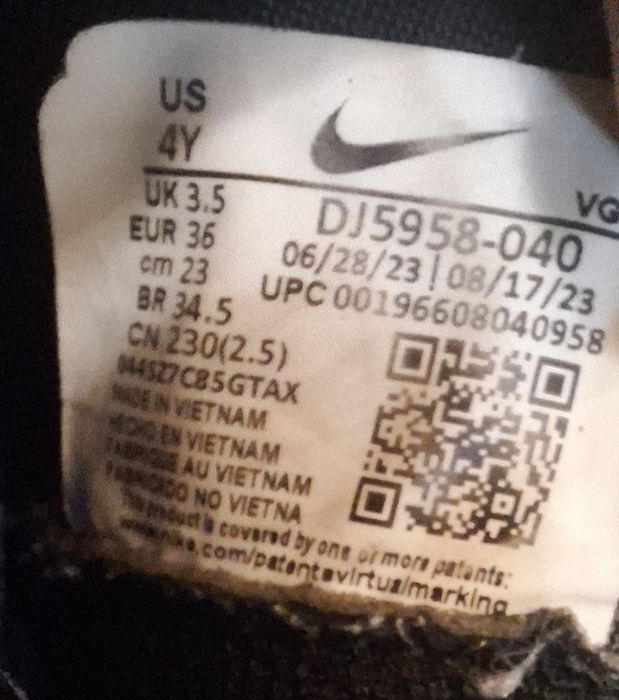 Nike crampoane copii mărimea 36