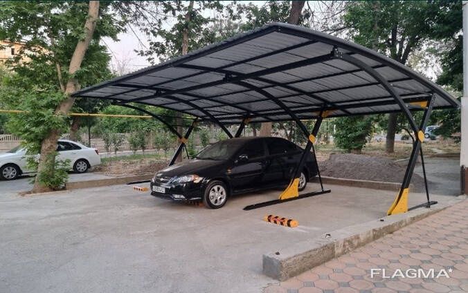 Avto naves predpriyatie King_Parking. Предлагают свои сборной навес