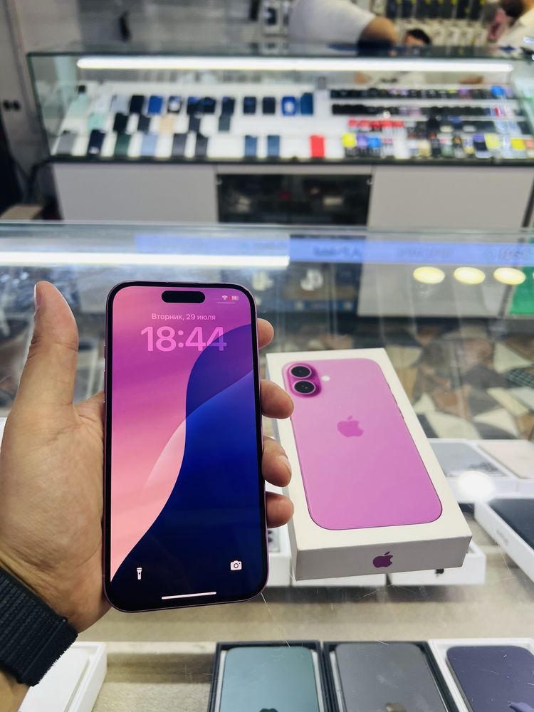 iPhone 16  128 gb pink rangi yengide 100%