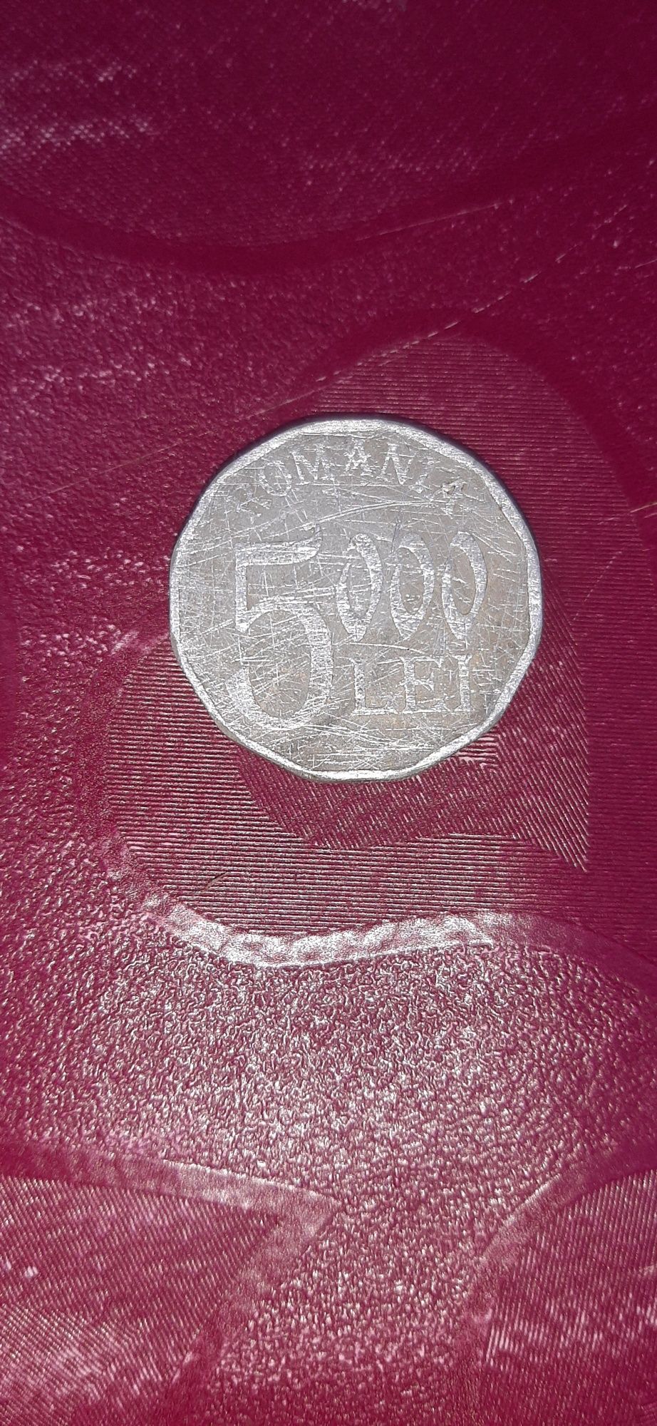 Moneda 5000 lei din 2001 de colectie