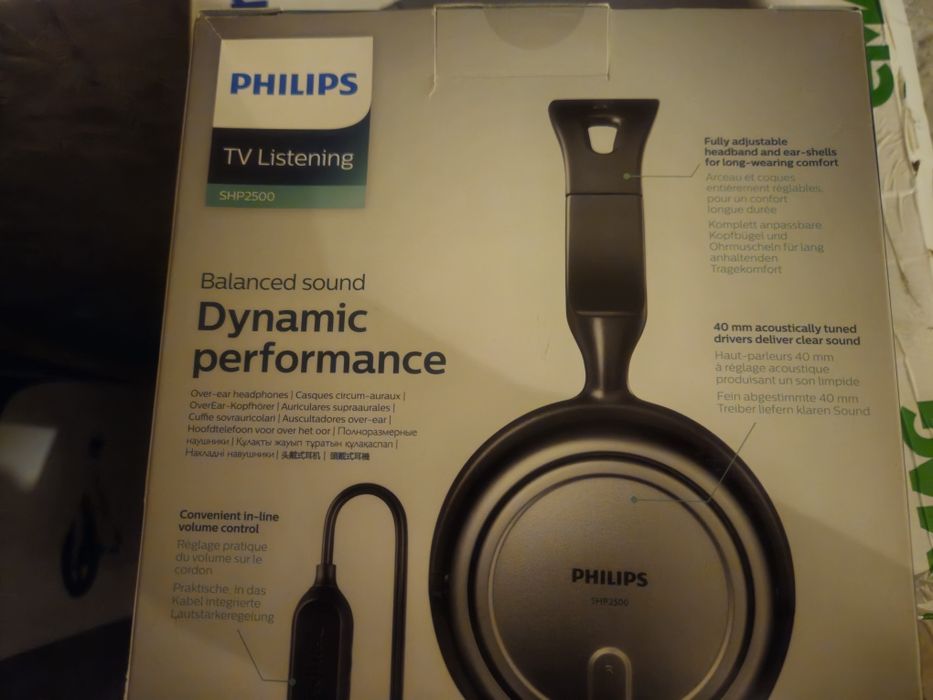 Casti PHILIPS SHP2500/10, NOI, Cu Fir, On-Ear, argintiu