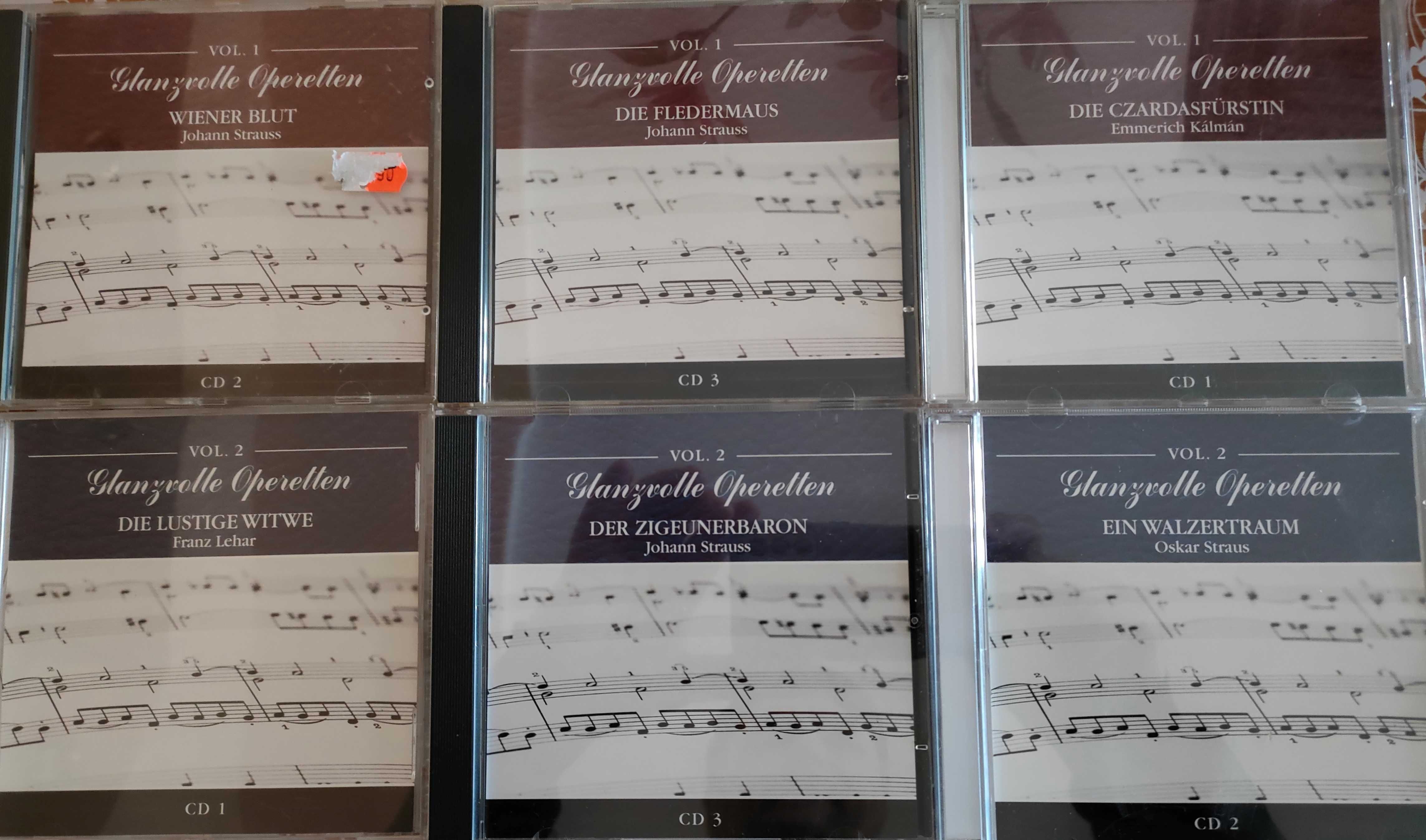 CD- Opereta - Glanzvolle Operetten vol 1-2,   set  6CD