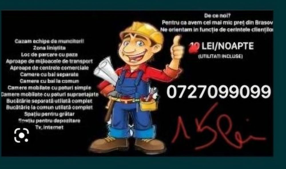 Cazare muncitori, Cazare straini, cazare ieftina