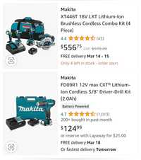 Makita, Milwaukee, Dewalt по низкой ценеиз США