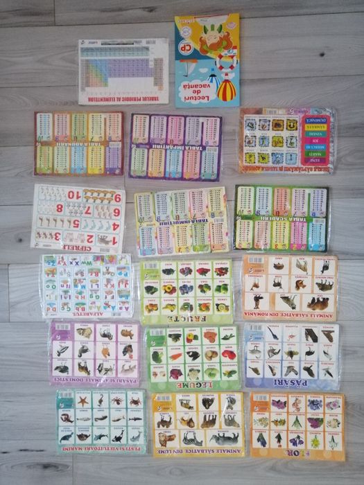 Super fise educative invatare litere alfabet numere animale anotimpuri