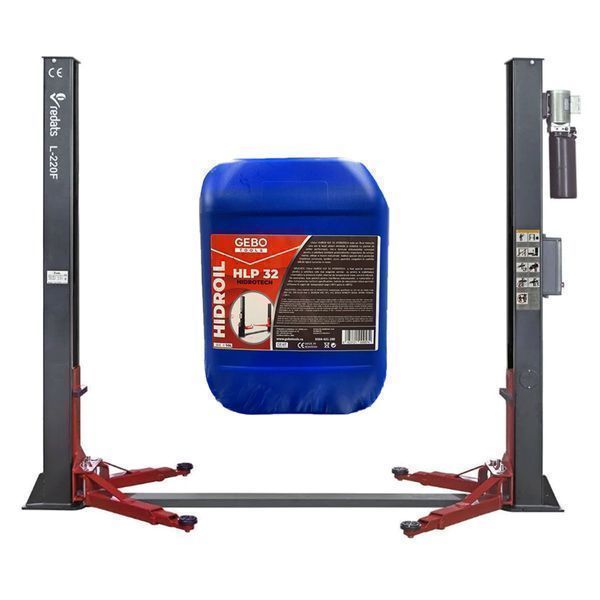 Двуколонен подемник за автомобили 4 тона с автоматично отключване 230v