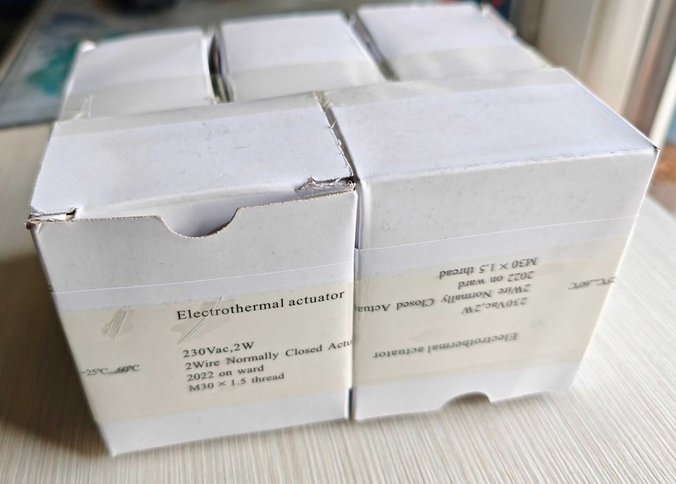 термични задвижки за подово и др. водни отопления