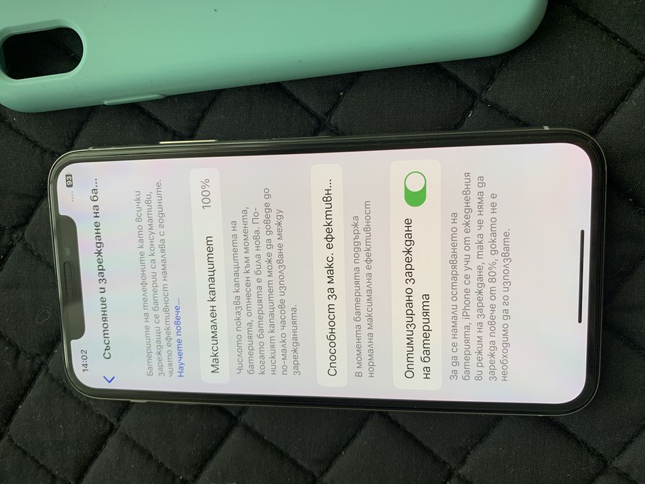 Продавам Iphone X  256gb.  100% батерия