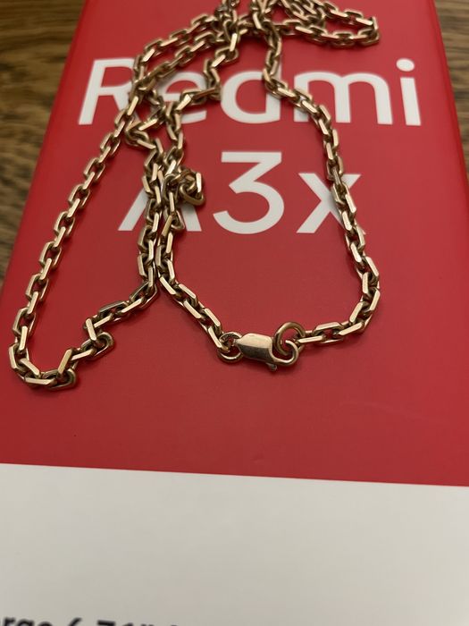 Цепь золотая якорная