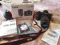 Canon EOS M50 Aparat Foto Mirrorless 24MP, Obiectiv EF-M 18-150 IS STM