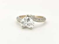Inel aur 14k cu diamnte 2,5ct  naturale si lab grown pret de ocazie!