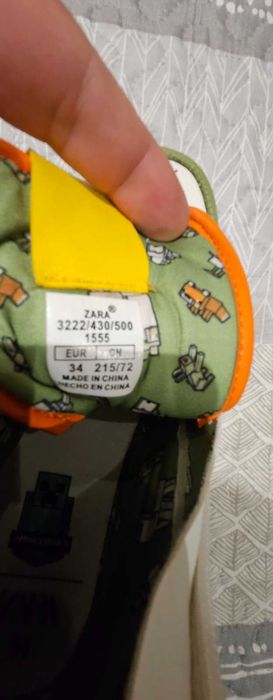 обувки ZARA MINECRAFT 34 номер