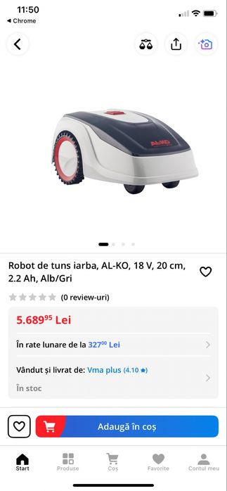 Robot tuns gazon Alko Robolinho 300e Impecabil