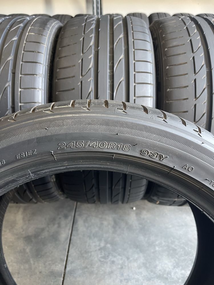 Set anvelope cauciucuri vara Bridgestone 245 40 R18  93Y cu profil noi
