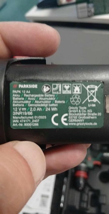 Lanterna parkside pe acumulator 20v