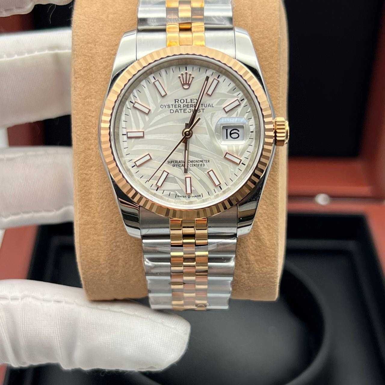 Rolex Datejust 36mm сребро - розово злато 1