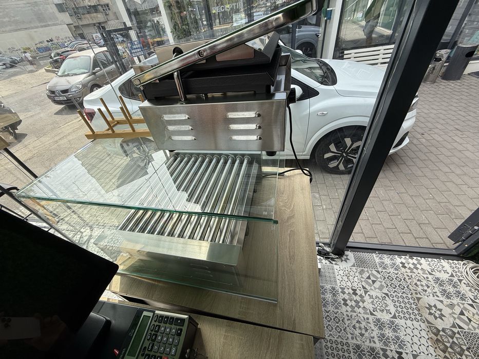 Hot dog carnati mobilier dulap riglaj sticla gril bar restaurant peco