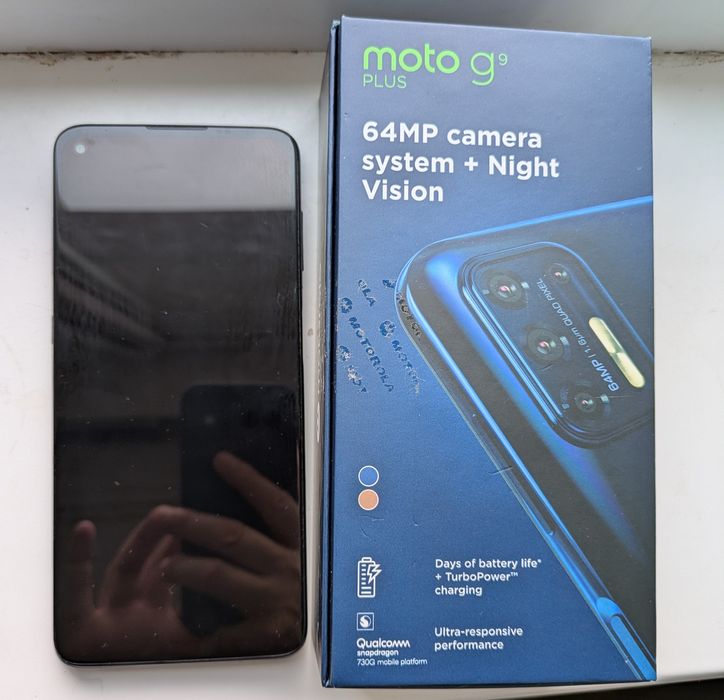 Motorola Moto G9 Plus, Dual SIM ,128GB, 6GB RAM, 4G, Navy blue