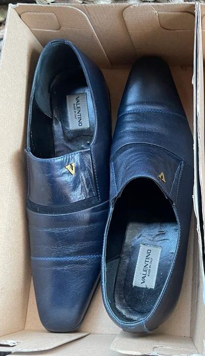 Pantofi barbati Valentino bleumarine din piele nr 44