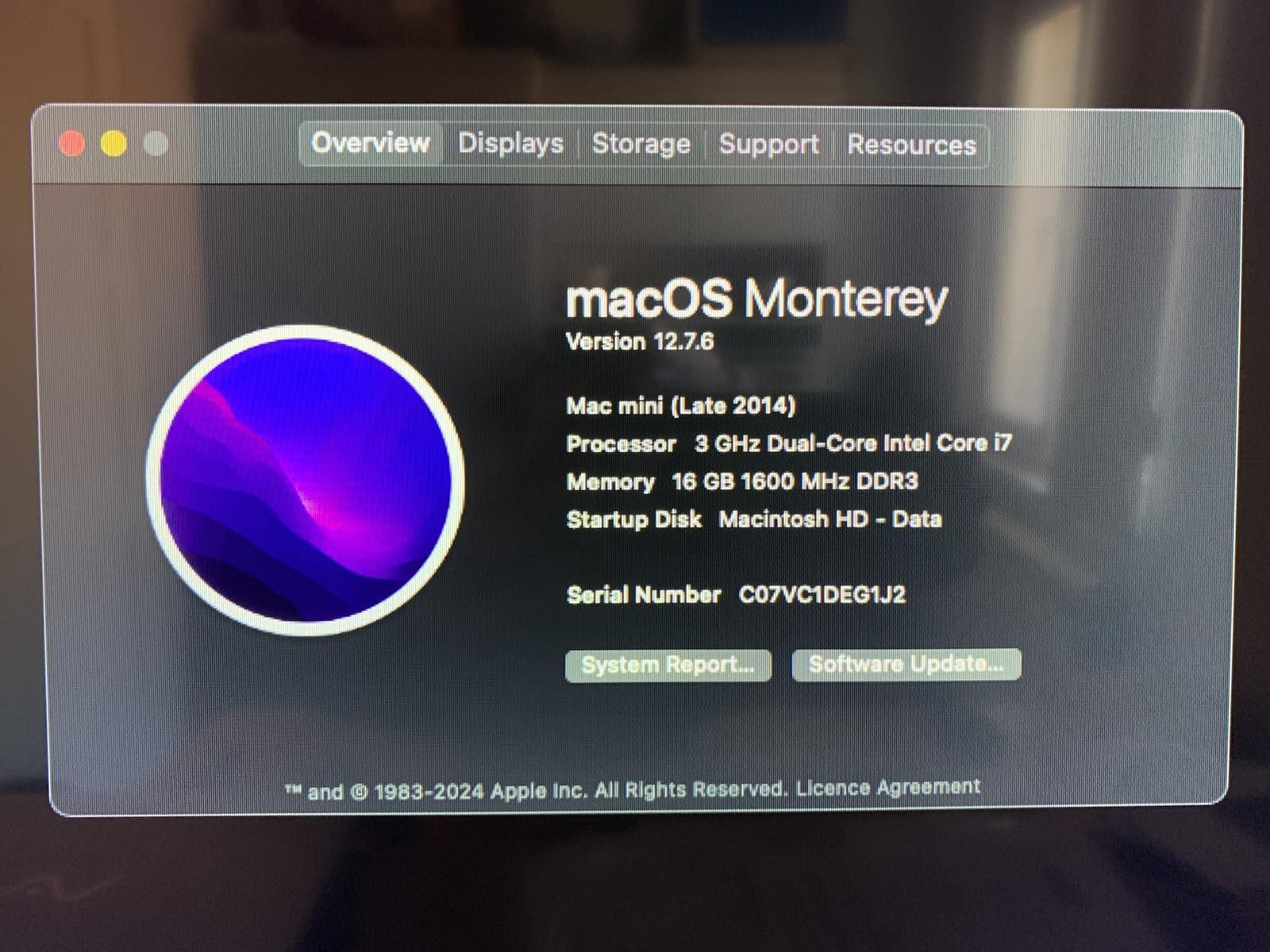 Mac mini i7 3.0 ghz 16 DDR 1600 250 SSD