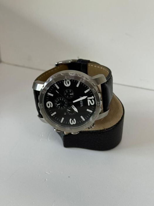 Ceas barbatesc Fossil Nate Titanium TI1005, Negru, Piele, Quartz -P-