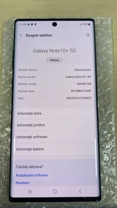 Samsung Galaxy Note 10 Plus 5G 256GB Black ID-jzi666
